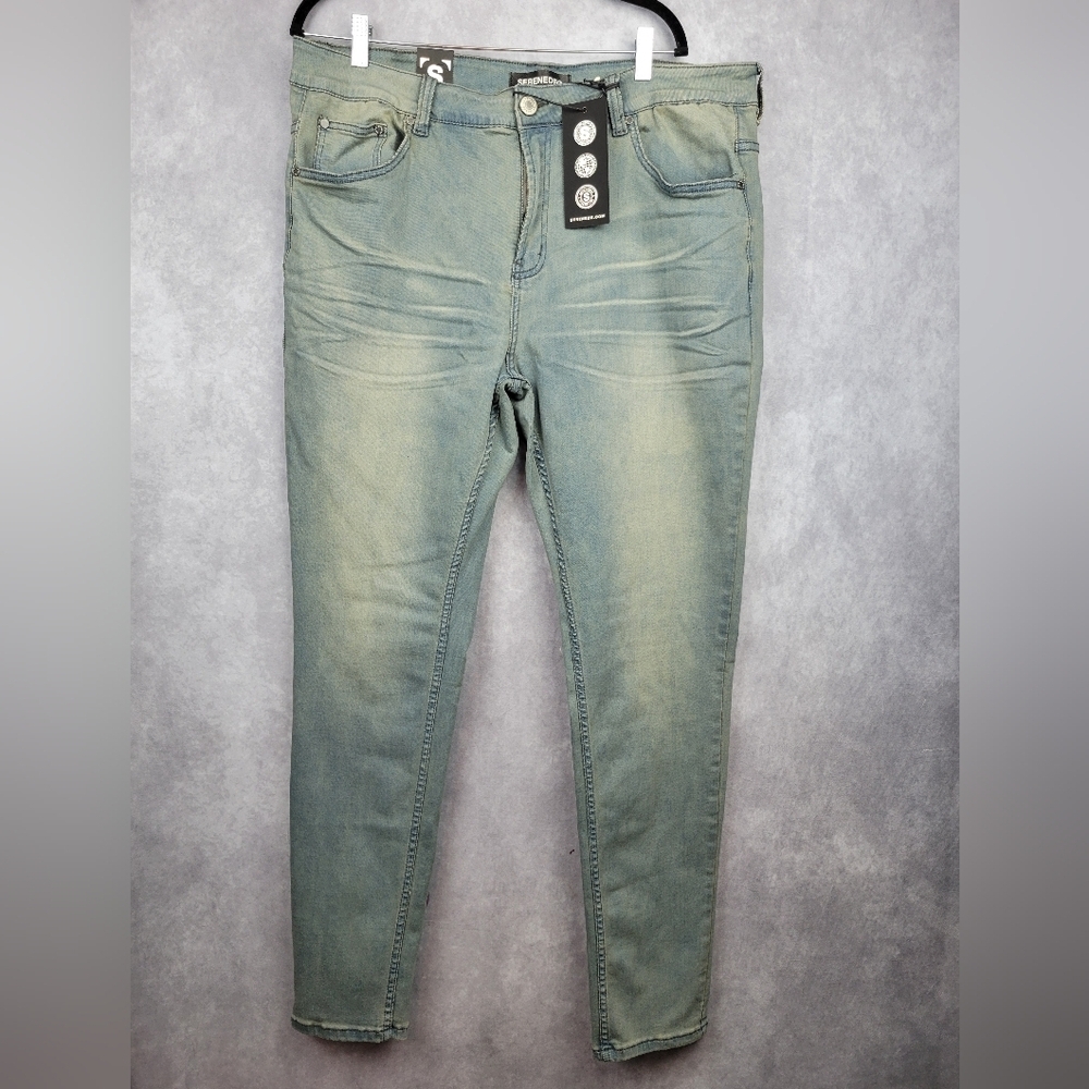 Serenede Fitted Denim Jeans‎ Mens Blue size 40×32
